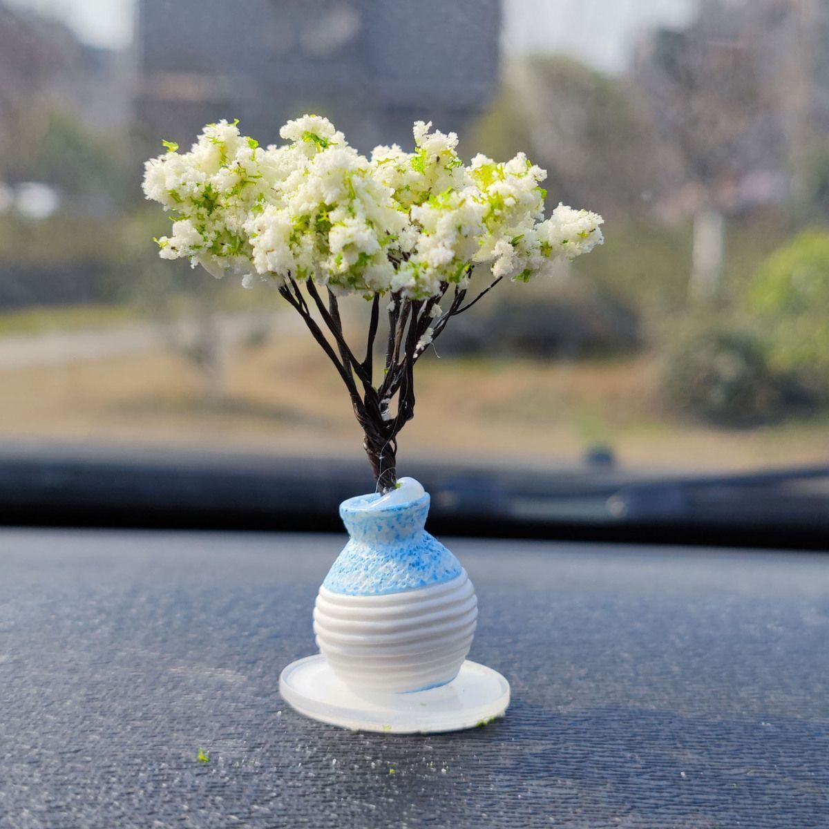 Car Decoration Simulation Flower Tree Accessories, A Variety of Mini Love Tree