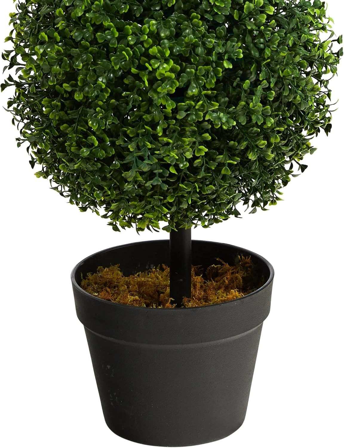 36in Artificial Triple Ball Boxwood Topiary Tree – Indoor Outdoor Realistic F…