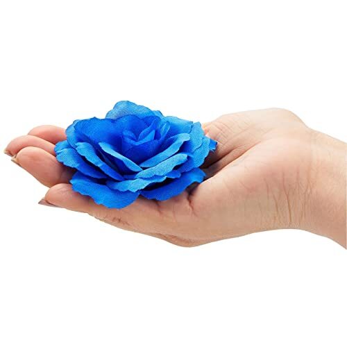 Bright Creations 50 Pack Royal Blue Roses Artificial Flowers Assorted Colors