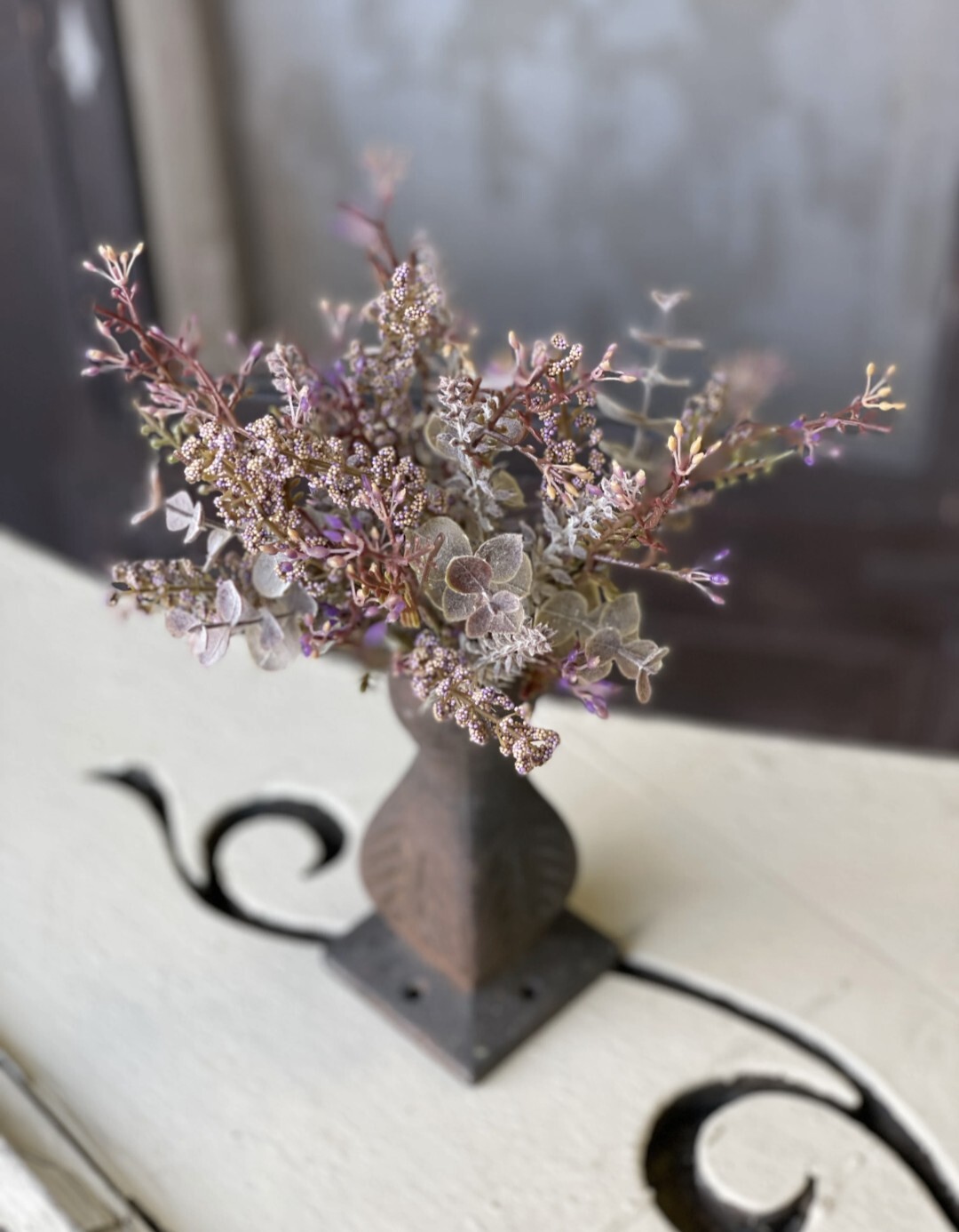 11-1/2″ Wheat Eucalyptus Floral Pick Decor Accent