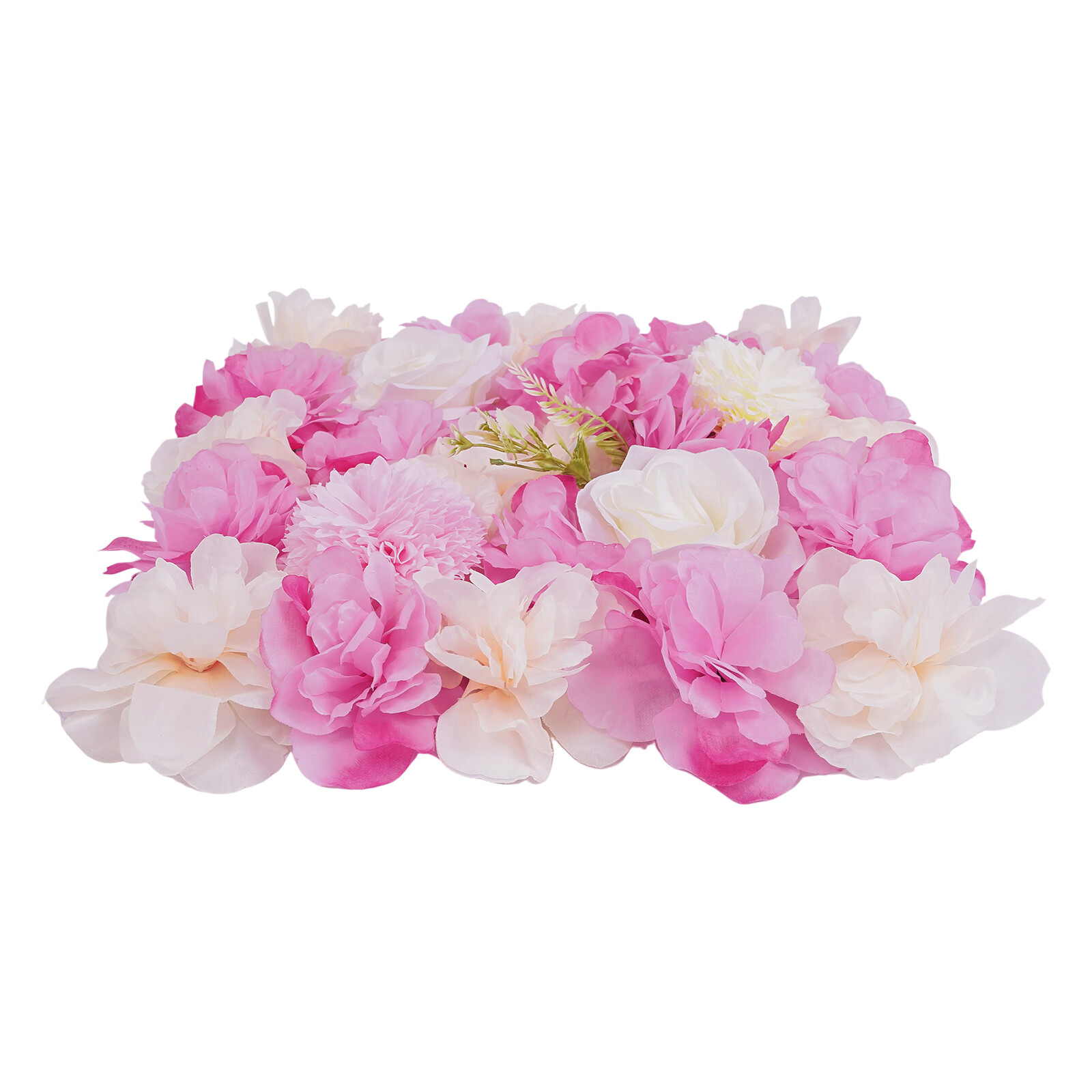 3D Flower Wall Panel-12pcs Artificial Flower Wall Background Silk Rose Mat