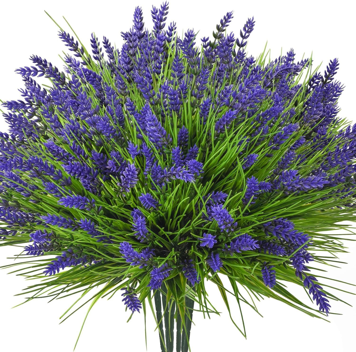 Artificial Plants Outdoor, 20PCS Lavender Artificial Flowers,Fake Plants Plastic