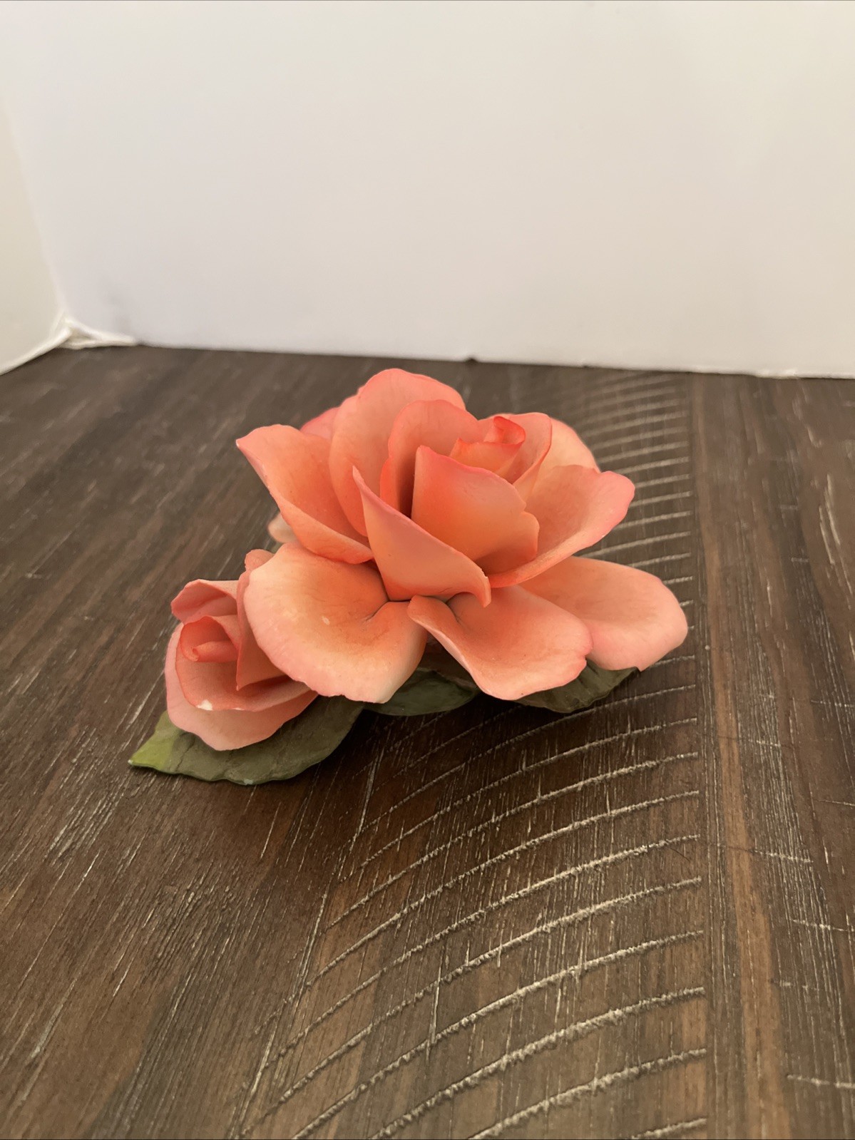 Decorative Peach Rose Flower Accent Piece