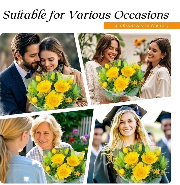Preserved Sunflower Bouquet – Forever Flowers for Delivery, Long-Lasting Flower