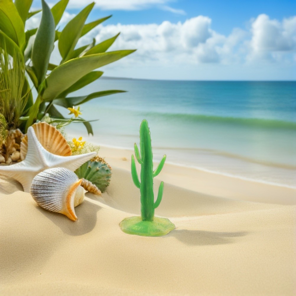 40 PCS Simulated Cactus Ornament Microlandscape Plant Cute Miniature Figurines