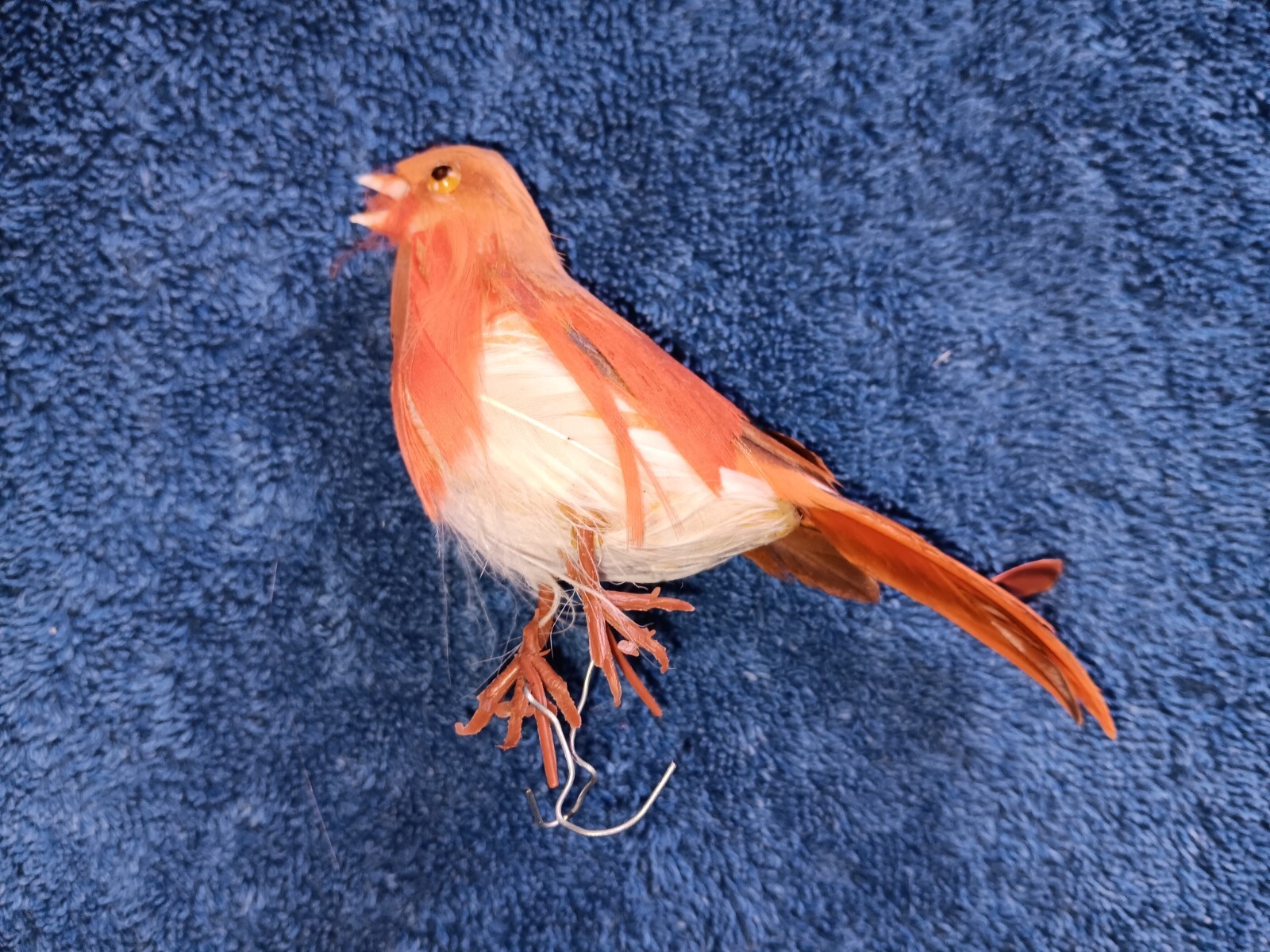 Wired Artificial 9 Red Cardinal Birds 1 Brown Mix Arrangement Decorations Arts