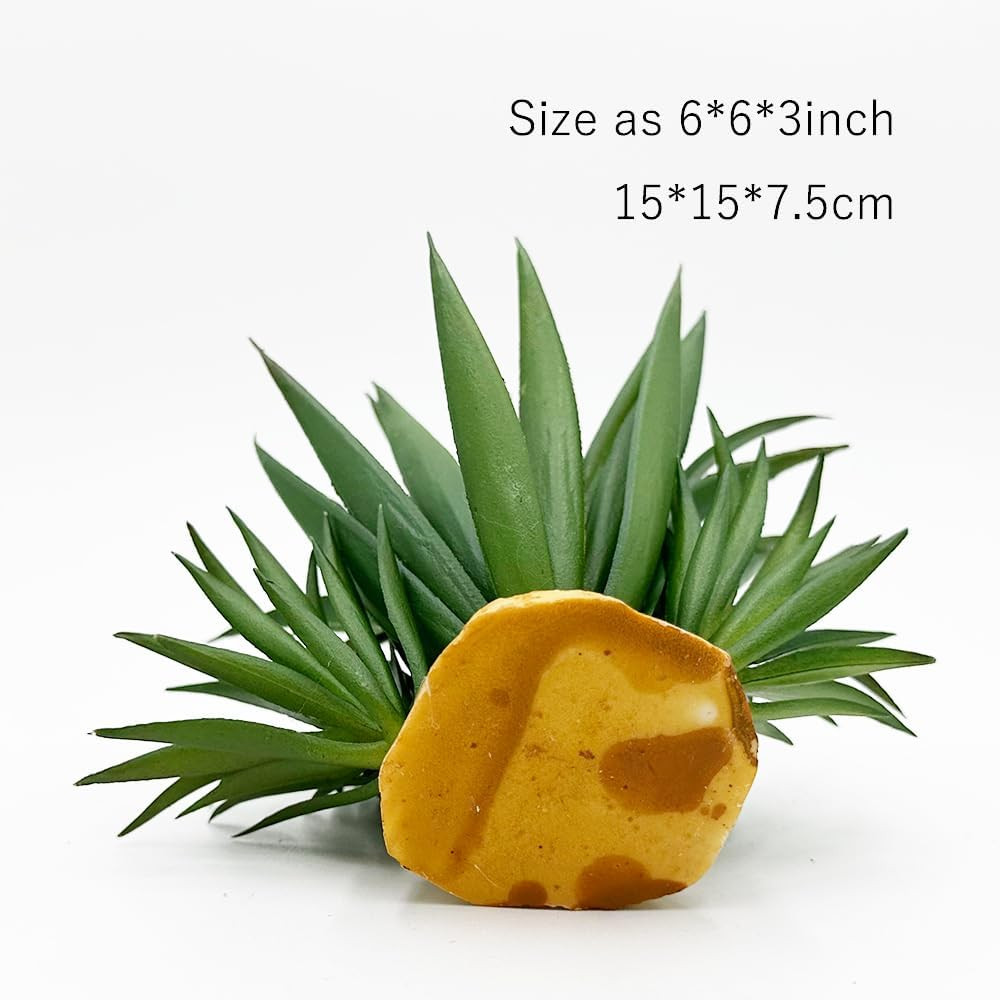Agave Artificial Succulent Reptile Plant Terrarium Decor Set