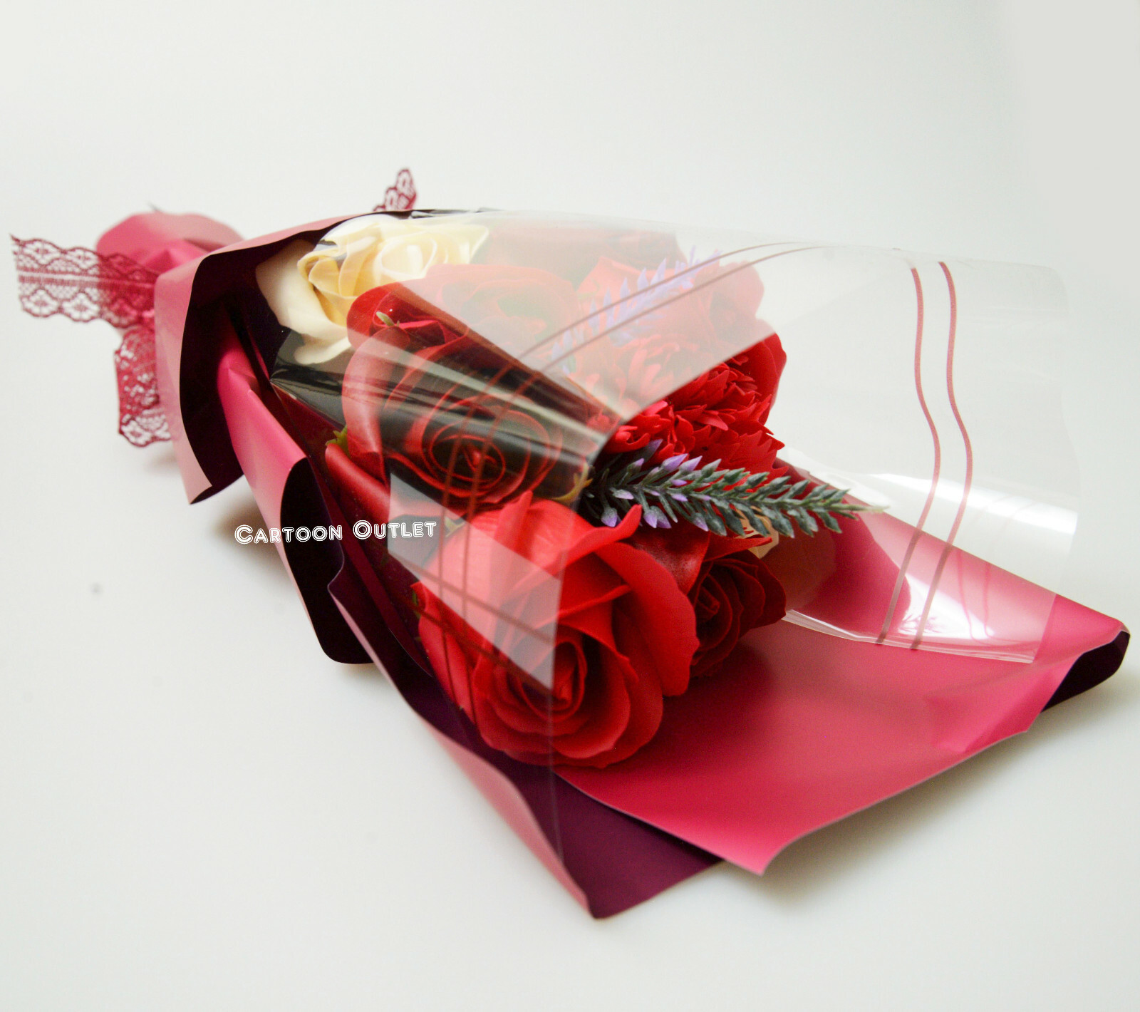 Red Scented Soap Rose Bouquet W/ Gift Box Birthday Gift Trending Rare Find