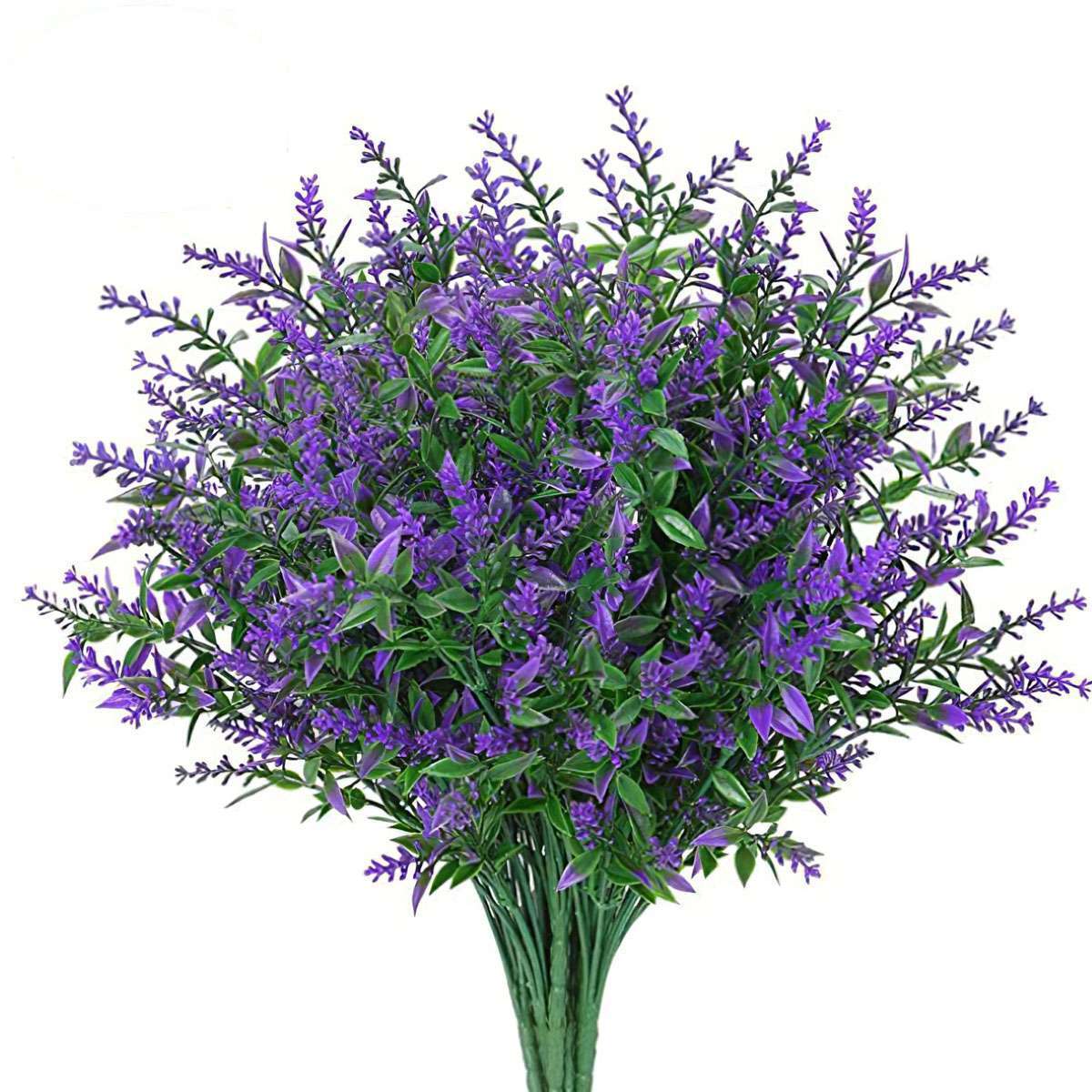 8/16/32 Bundles Flowers Artificial Fake Plants UV Resistant Flower Home Outdoor