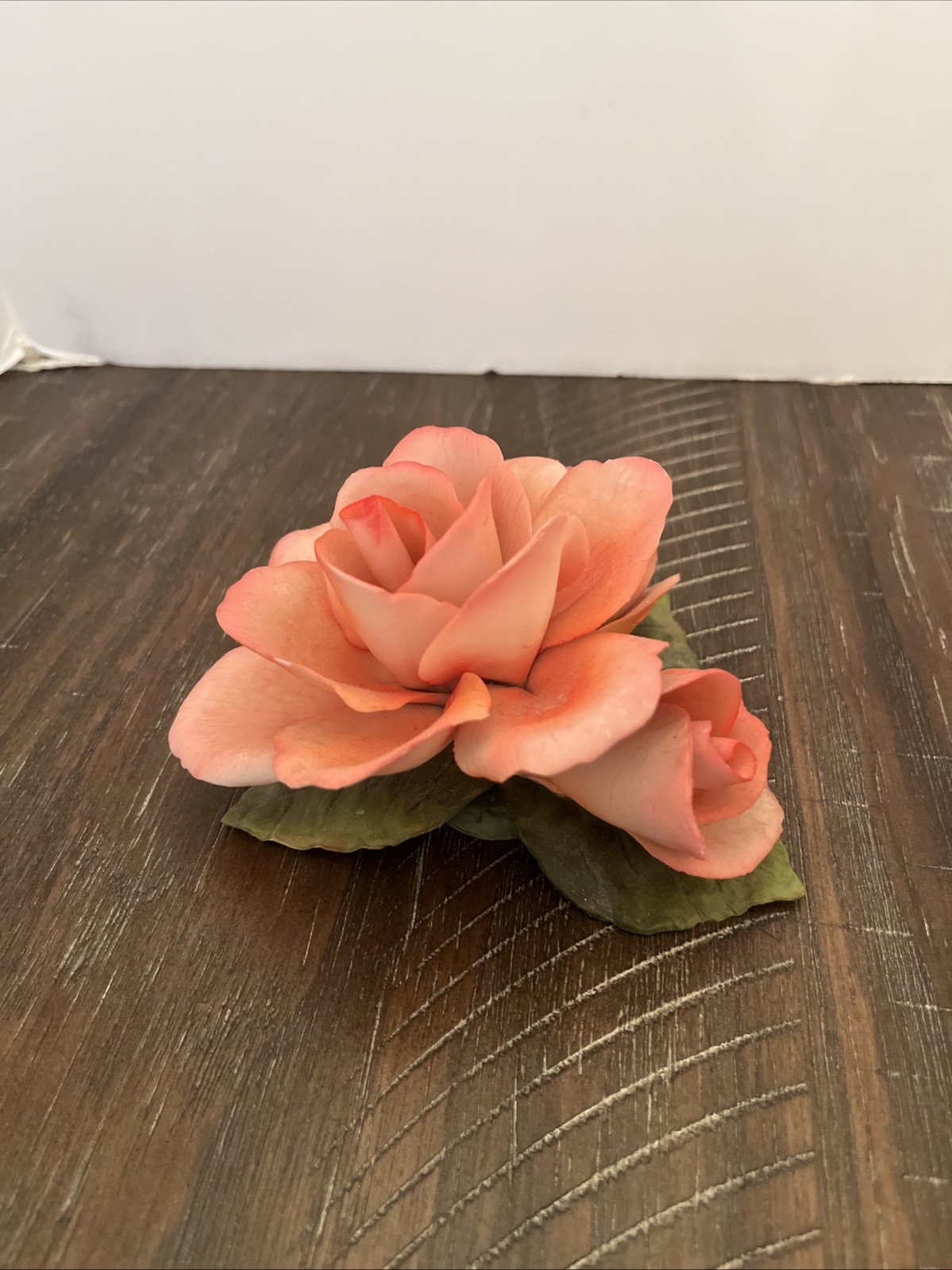 Decorative Peach Rose Flower Accent Piece
