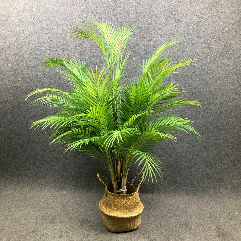 Tropical Palm Leaves Tree Plant Large Artificial Green Home Garden Decoration