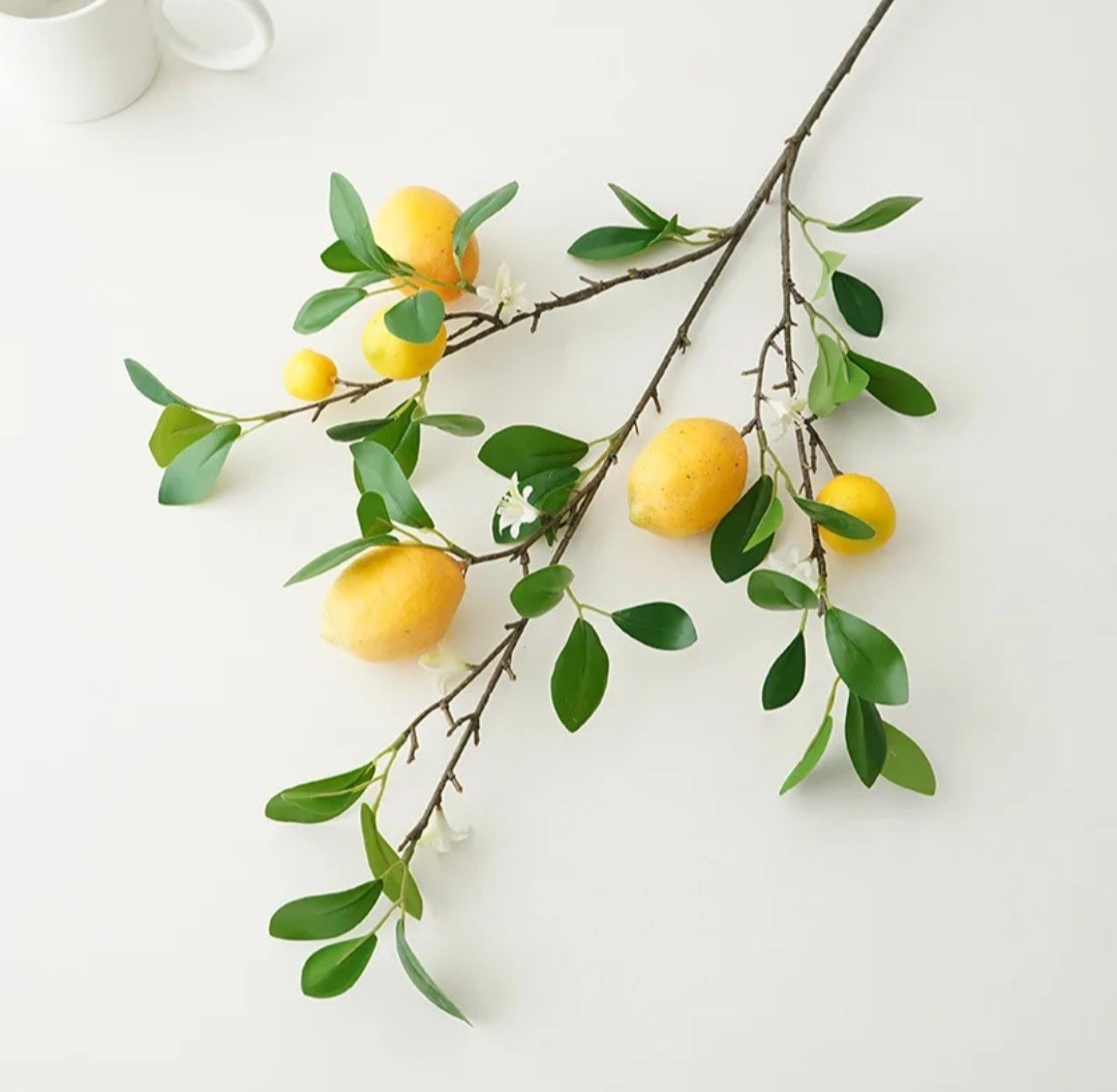 Natural Touch Lemon Branch Stem – 70 cm