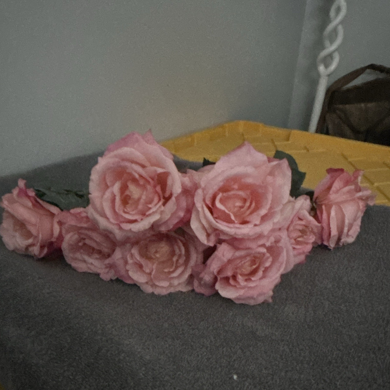 Faux Pink Rose Stems/boquet Artificial Flowers For Wedding/events/crafts/decor