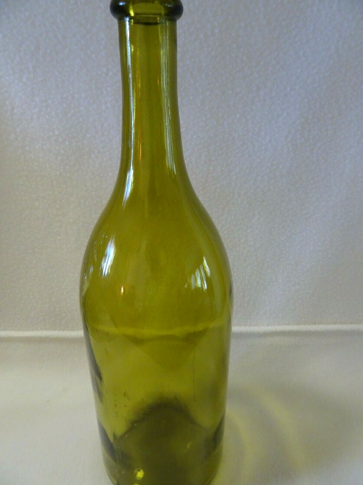 13″ Chartreuse Green Bottle-Decor-Flower Stem