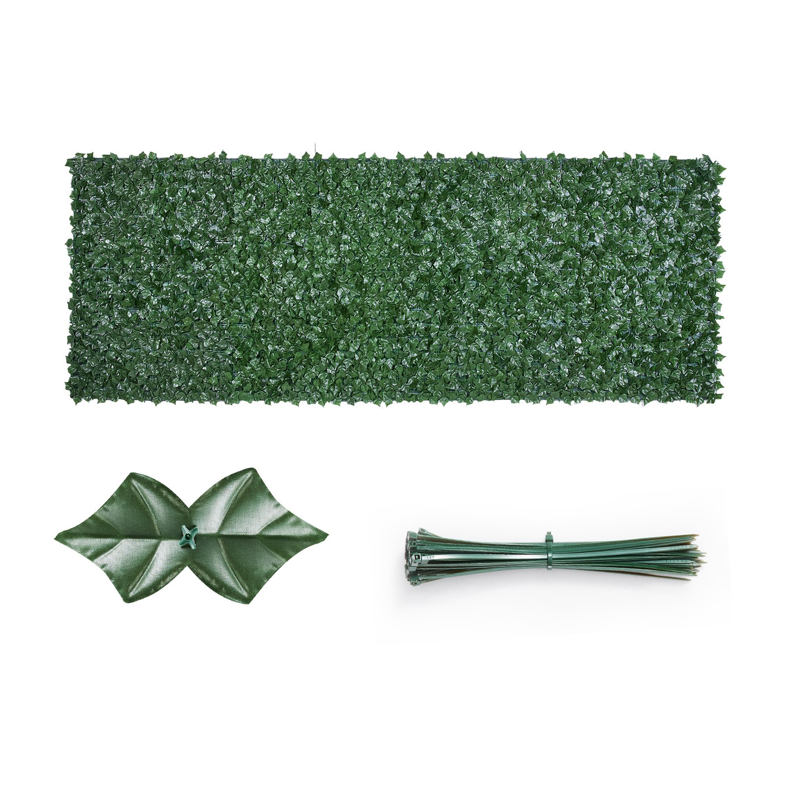 VEVOR 96″x72″ Artificial Faux Ivy Leaf Privacy Fence Screen Decor Panel Hedge