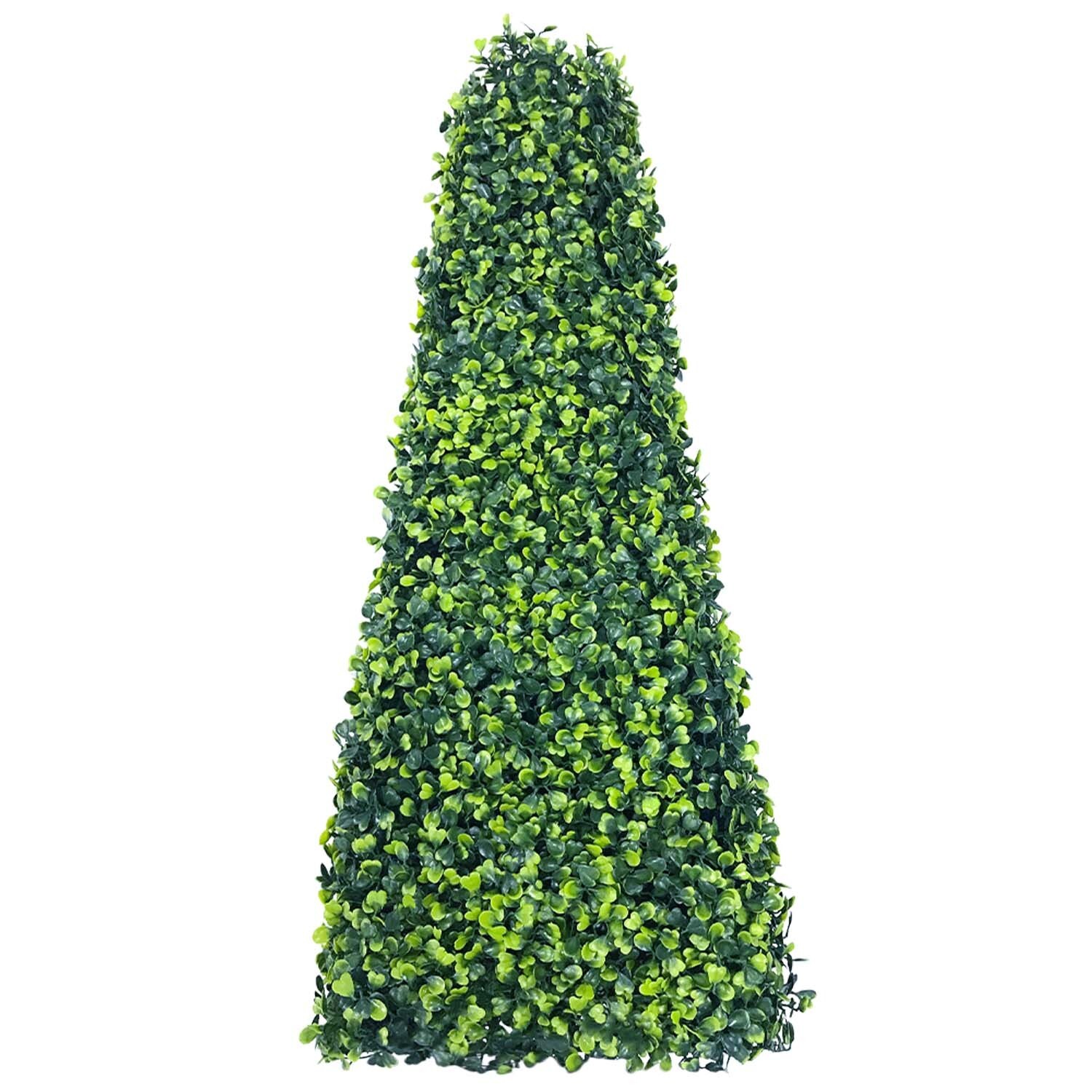 SunShades Depot 20″x20″Boxwood Tower Artificial Greenery Wall Decor Panel