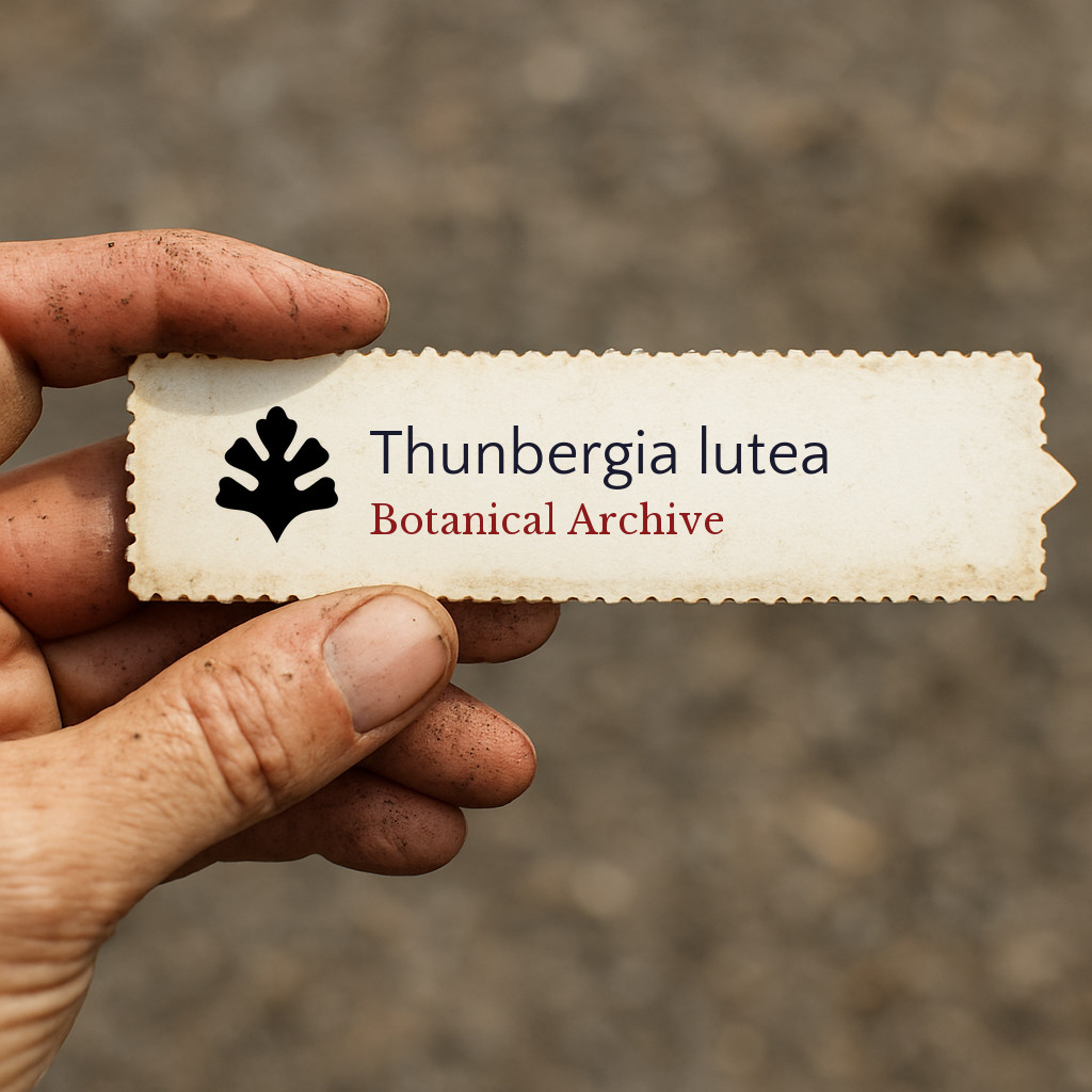 Thunbergia lutea SEEDS – Yellow clock vine | Yellow trumpet vine