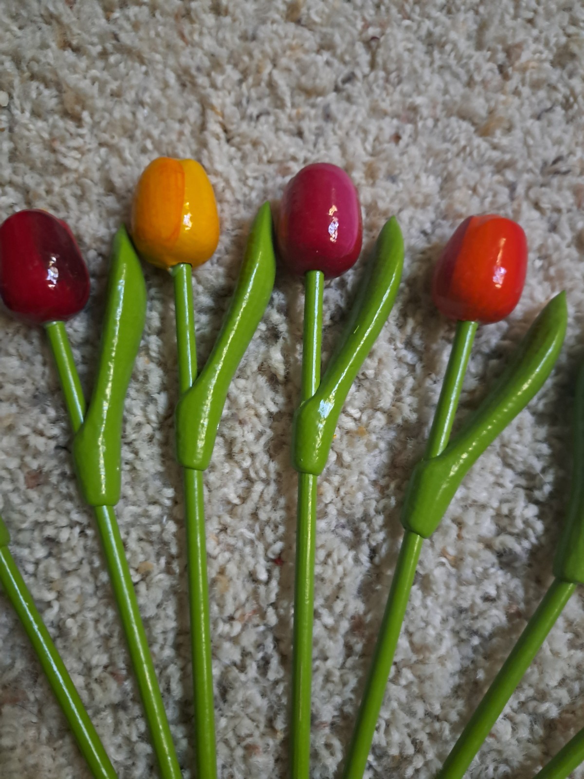 9 Wooden tulips flower Wood tulip Gift Mother Wedding Handmade Holland Easter