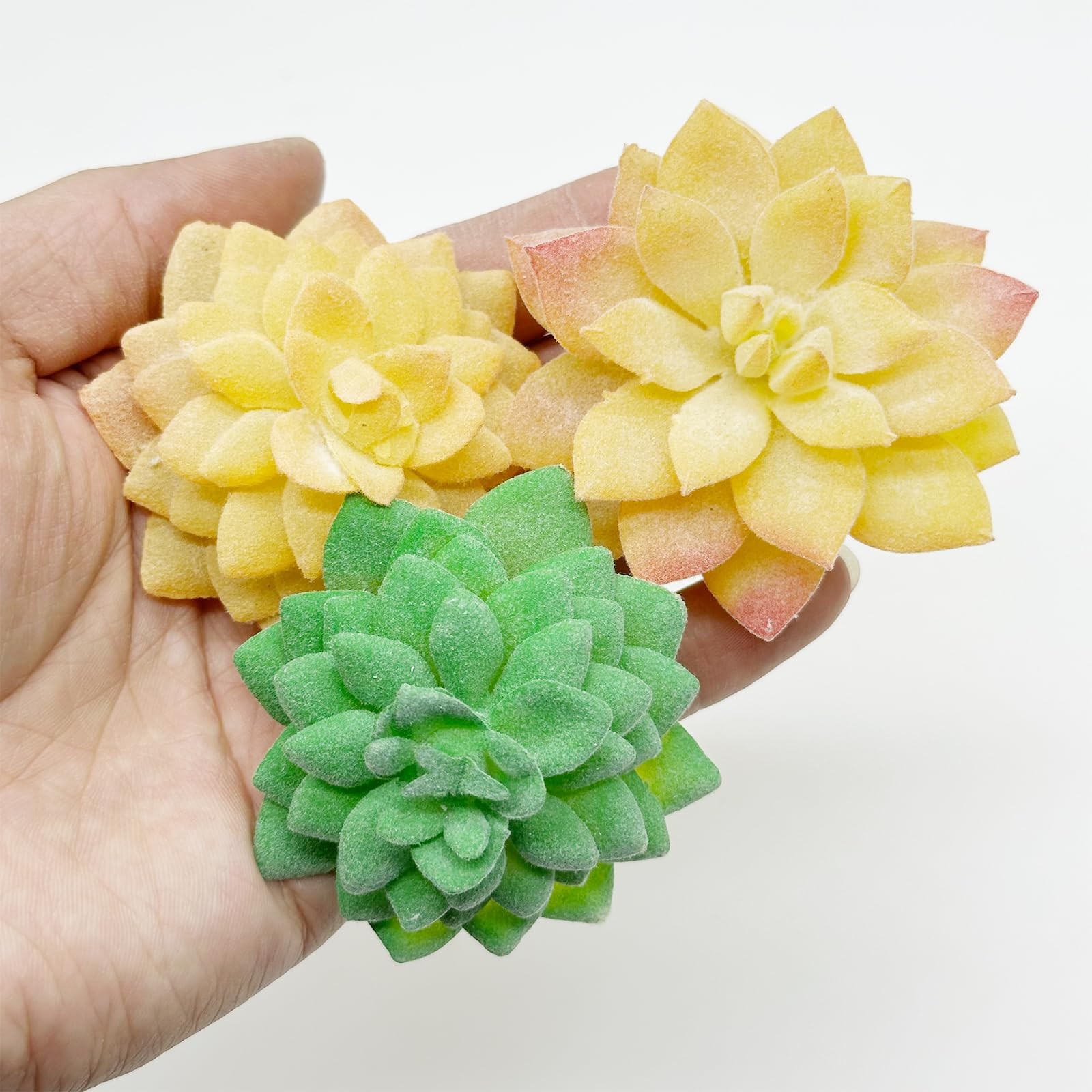 12 PCS Assorted Artificial Faux Succulent Pick Fake Plant Garden Arrangement