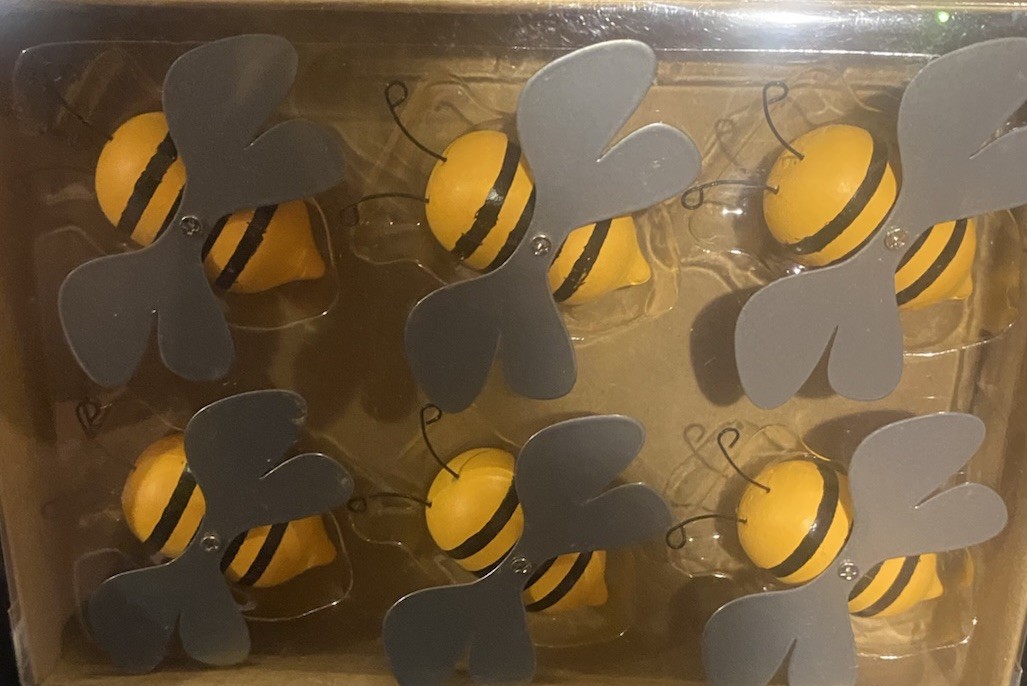 Cute Mini 1” Decorative Bees Pack Of 6 Novelties New