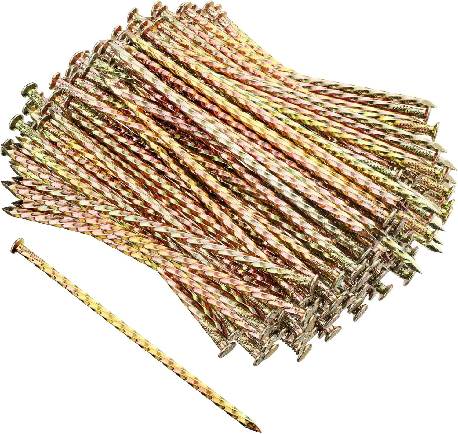 Artificial Turf Stakes Galvanized Metal Spiral Landscape Spikes For Outdoor Tent