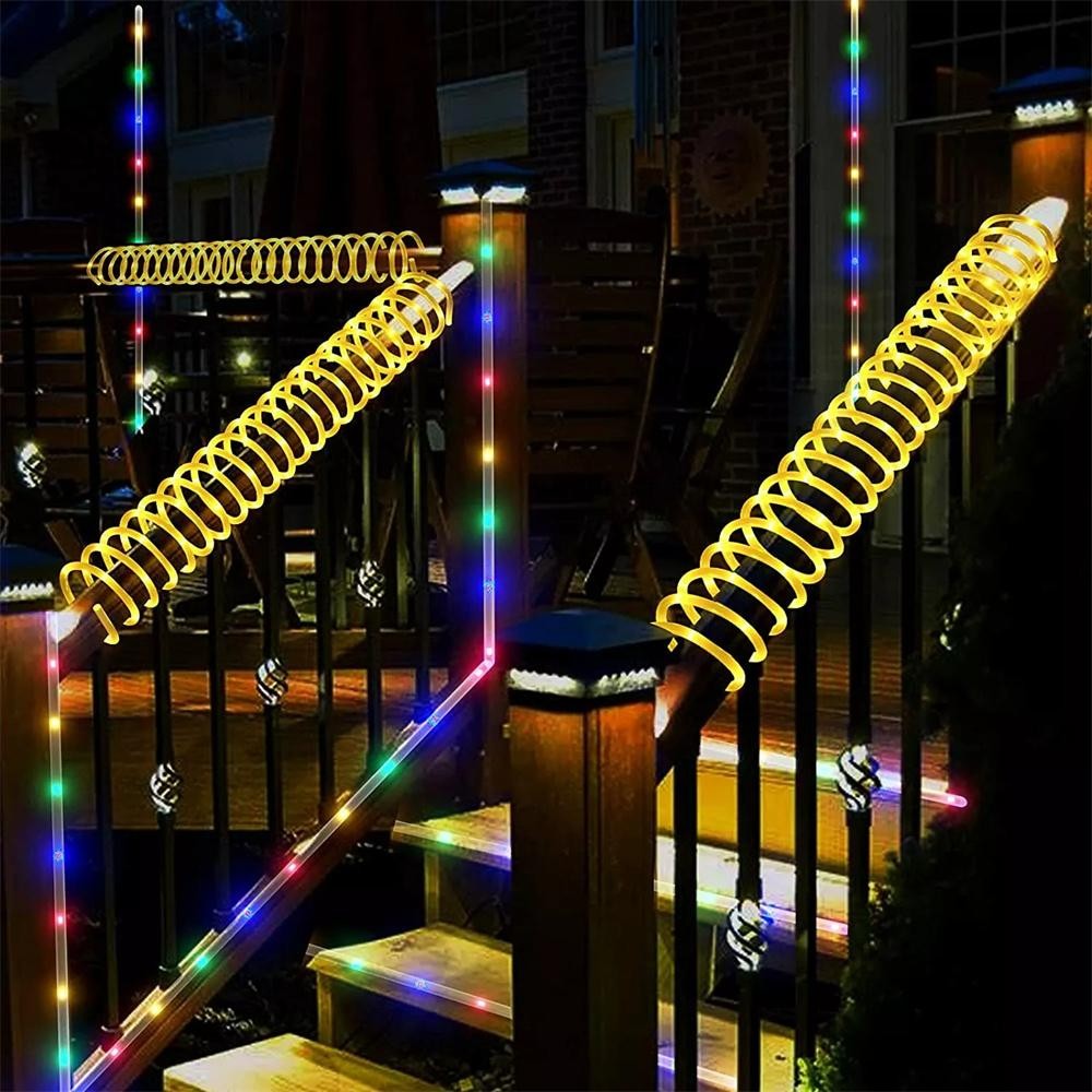 7m/12m/22m/32m Garland Tube Strip Lights Outdoor Waterproof LED Solar Rope Strin
