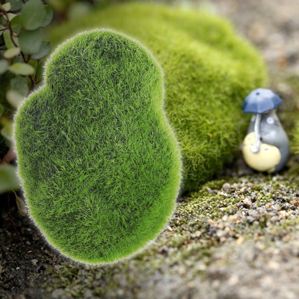 Artificial Rocks Balls Fuzzy Cover Stones Varying Sizes for Floral Pieces