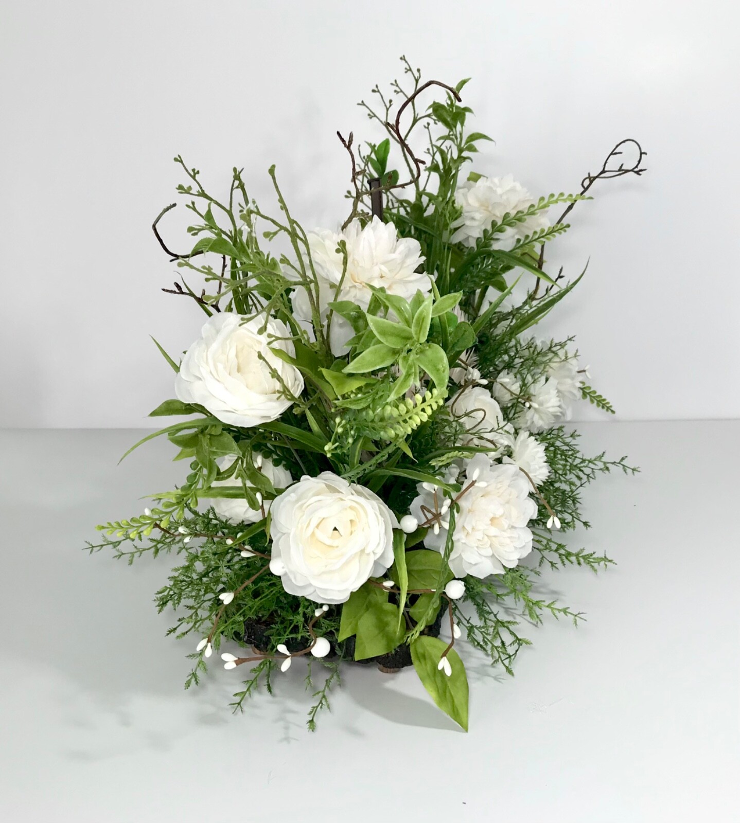 HEART CROSS SYMPATHY LARGE EVERYDAY CHRISTIAN CENTERPIECE FLORAL ARRANGEMENT NEW