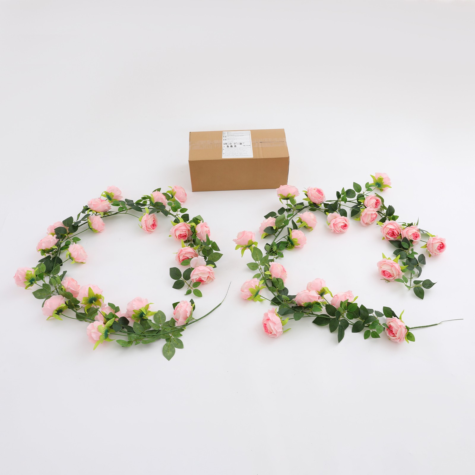 Pink Simulated Flower,190cm Simulated Rose Vine, Bendable Artificial Rose Vine