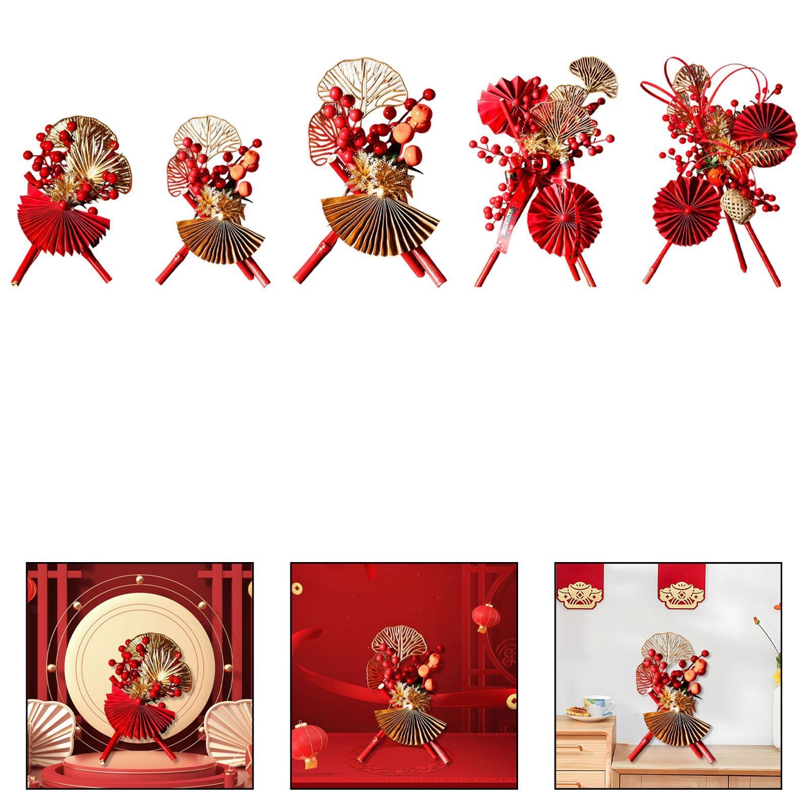 Chinese New Year Desk Decor Tabletop Ornament for Cabinet Living Room Office