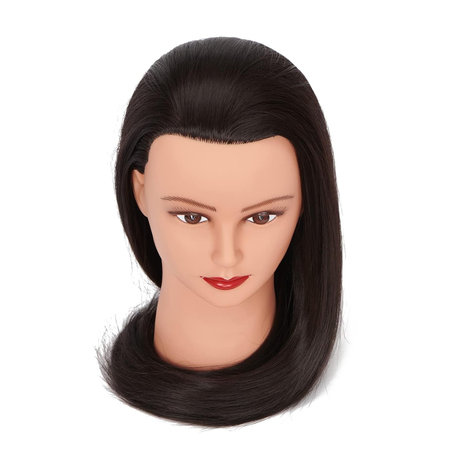 Mannequin Head 26-28″ 100% Human Hair Afro Training 26-28 Inch, Black