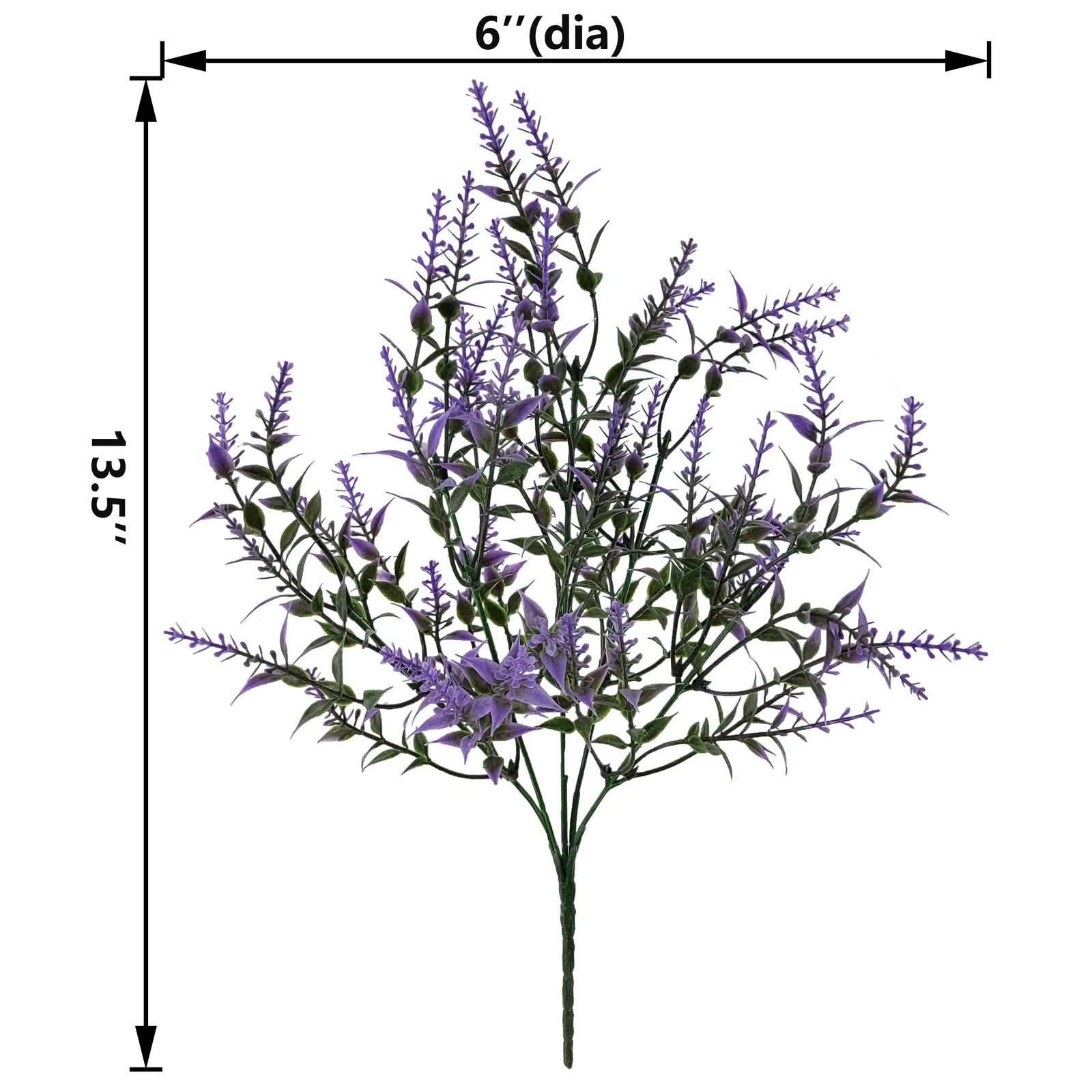 (3pack)Indoor Artificial Flower Lavender Pick,PurpleColor, Assembled Height13.5″