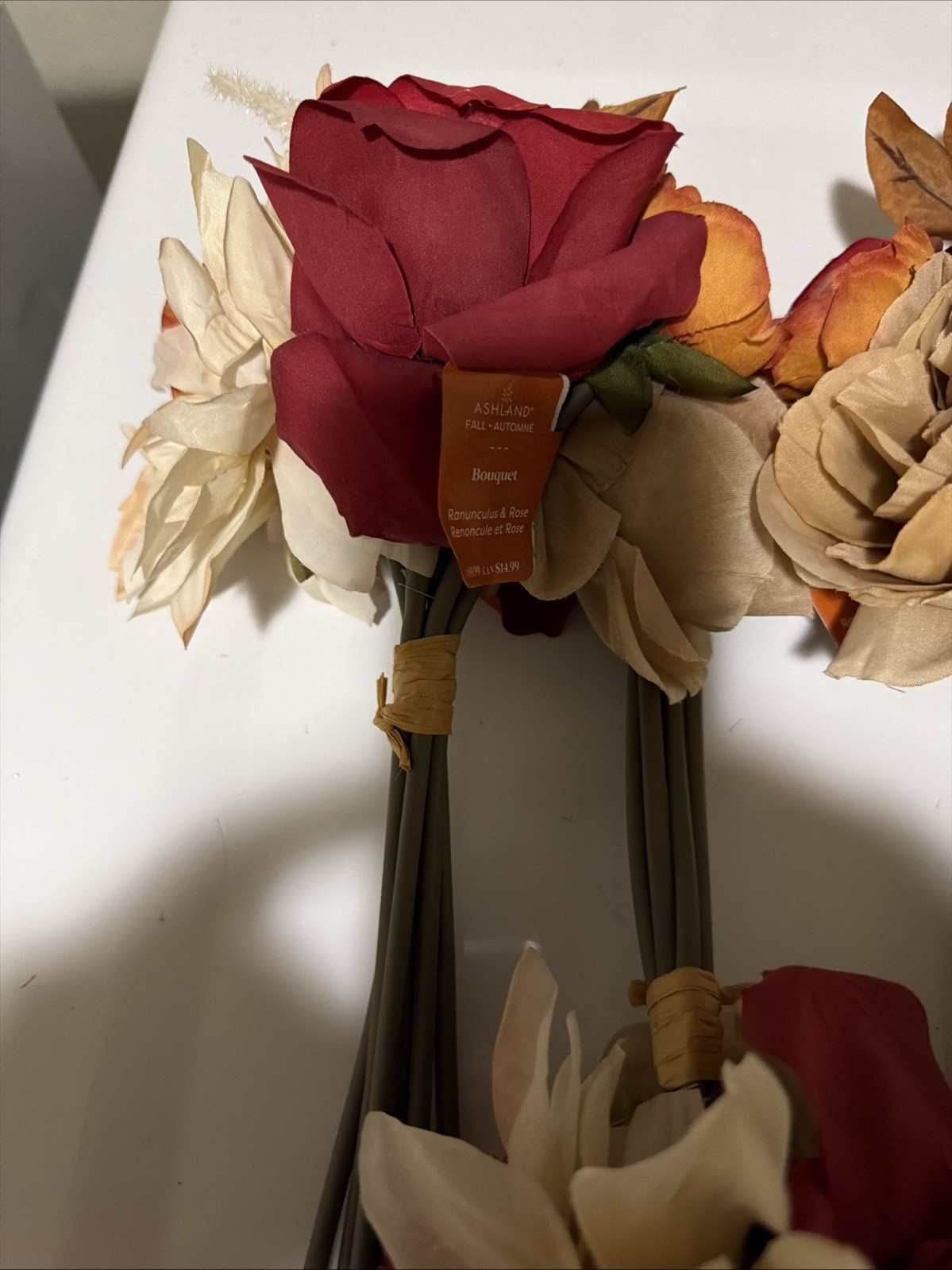 ASHLAND FALL 6 Bouquet SETS RONUNCULUS & ROSE Home Party Decor