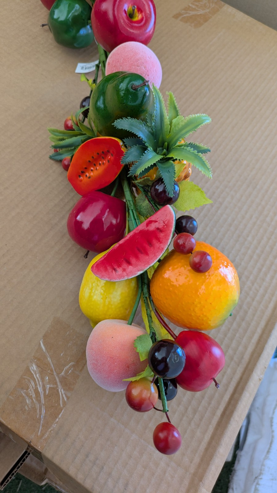Tropical Mix Fruit Swag for Wall, Home/ Kitchen Decoration, 35″ Long F5Y56 New
