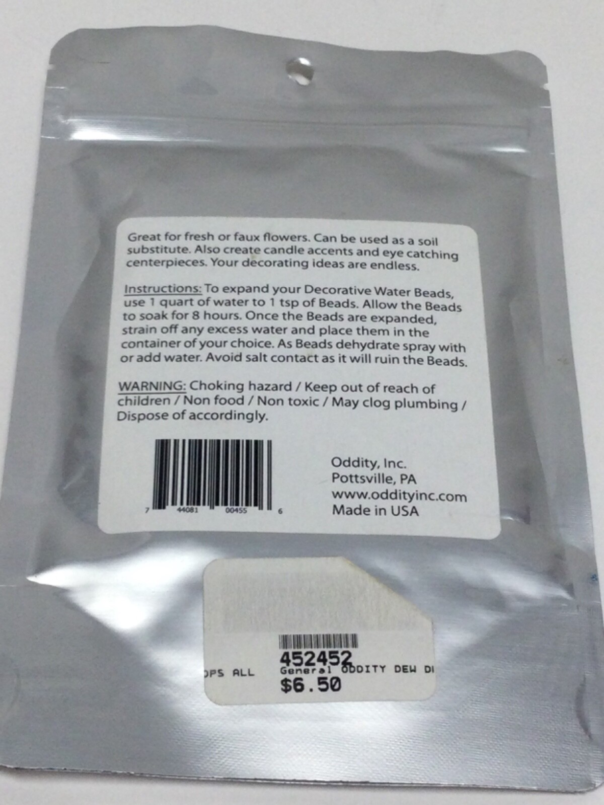 Dew Drops Decorative Expanding Water Beads- Makes Over 6 Quarts (1.5oz) Black