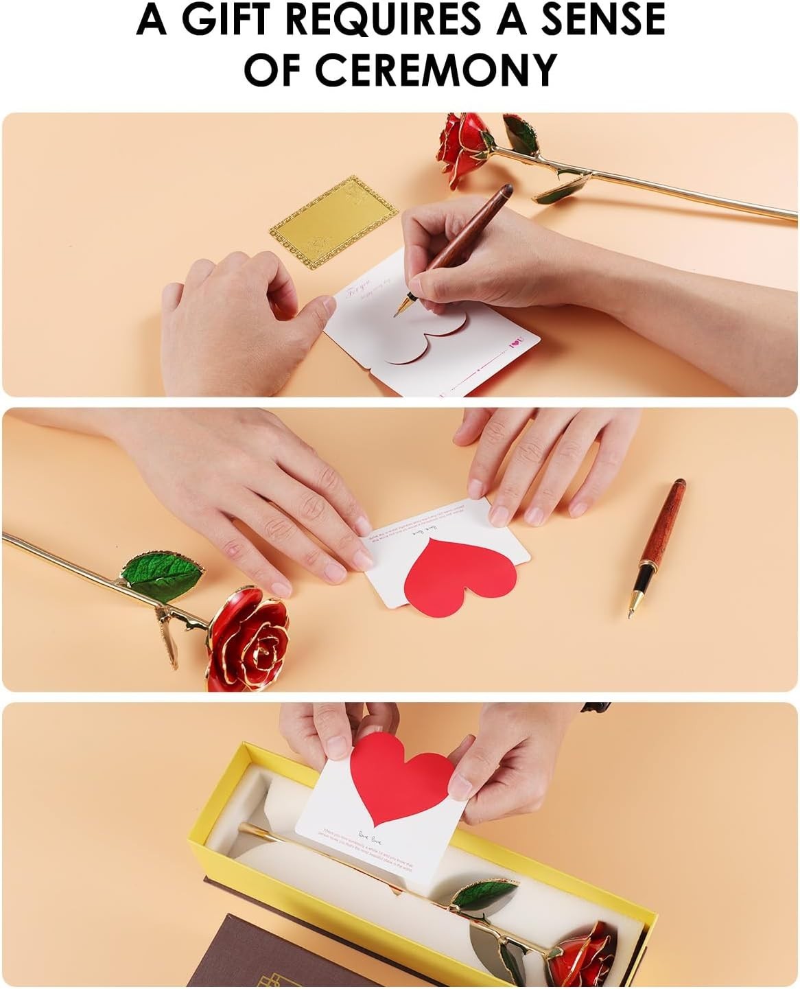 Gold Dipped Rose – Hand-Dipped Real 24K Gold Rose – Genuine One of a Kind – Eter