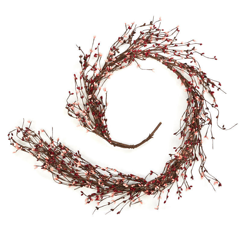 Factory Direct Craft 54 Inch Long Vintage Rose Pip Berry Garland