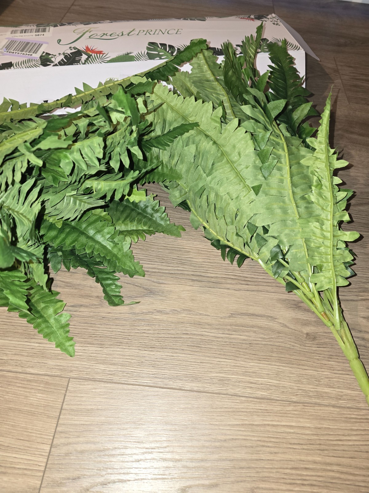 35″ Ferns Artificial Bush Plants Large 2 Boston Ferns For Outdoor Home Decor