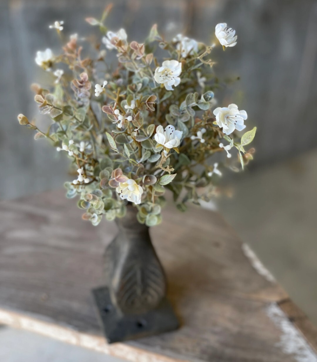 11″ Rosette Eucalyptus Floral Pick Decor Accent