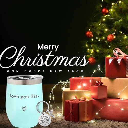 Sisters Gifts from Sister – I Love You Sis-Christmas Gifts for Sister(Mint)