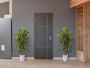 Artificial Dracaena Tree, 5ft Tall Fake Dracaena Plant with Basket, Indoor