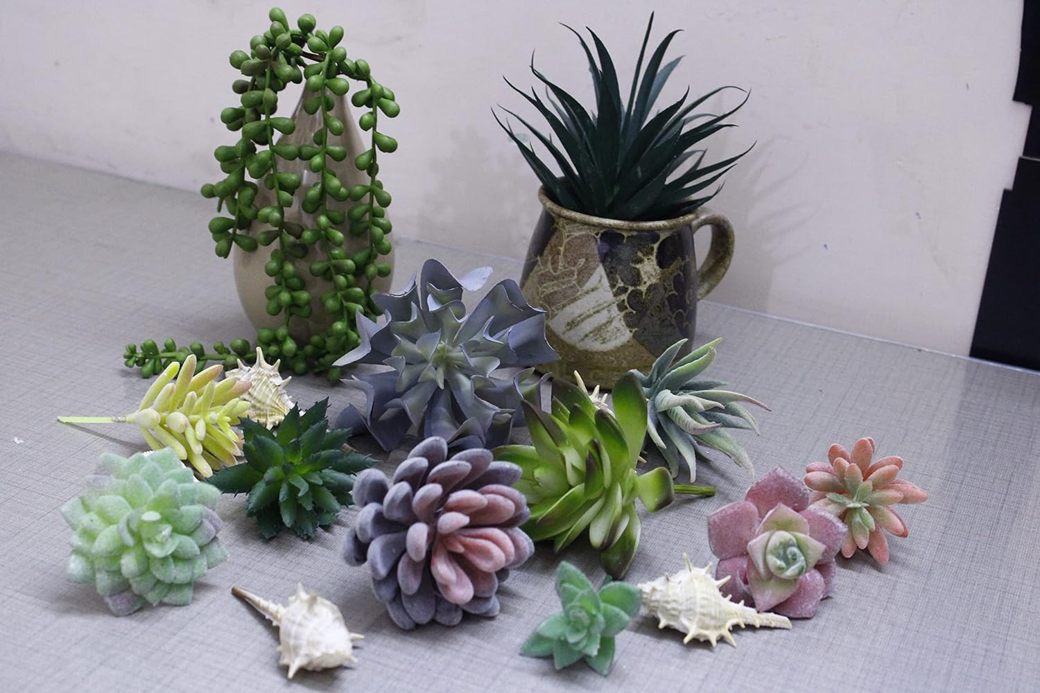 20 Pack Realistic Fake Succulents – Large Faux Plants for Home Decor