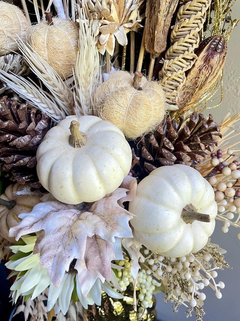 Large Sunflower Floral Arrangement: Fall Home Decor, Thanksgiving Centerpiece