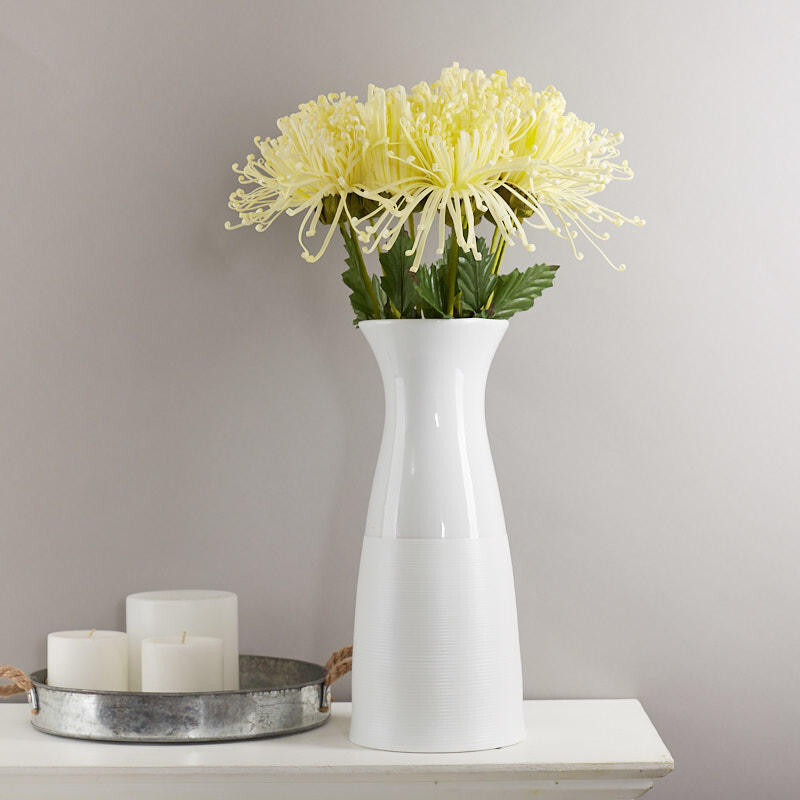 Pack of 12 Cream Artificial Fuji Spider Mum 21-1/2″ Stems