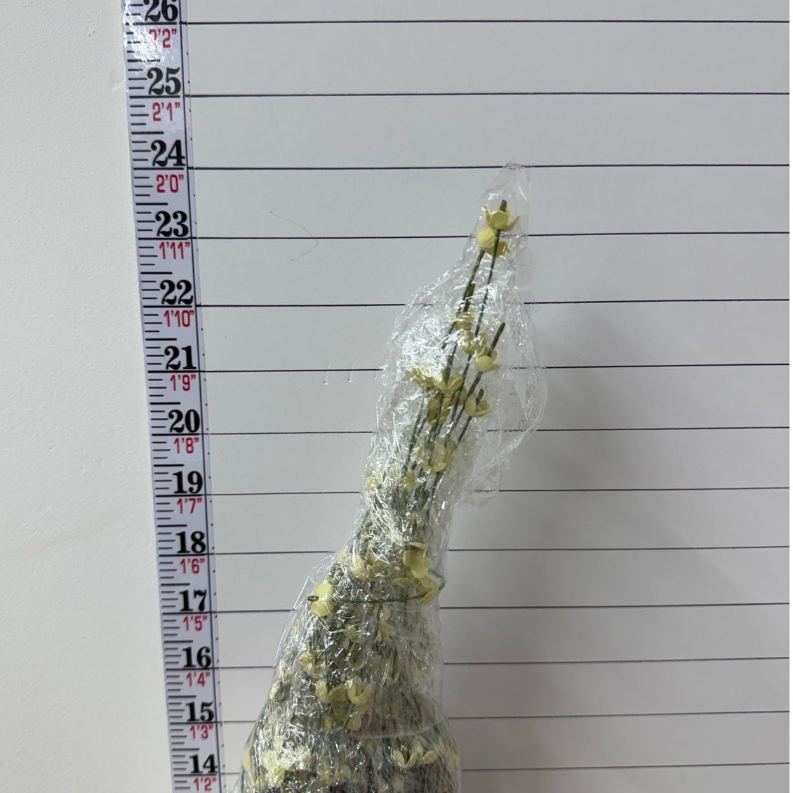 Tall Artificial Floral Arrangement Glass Vase Decor