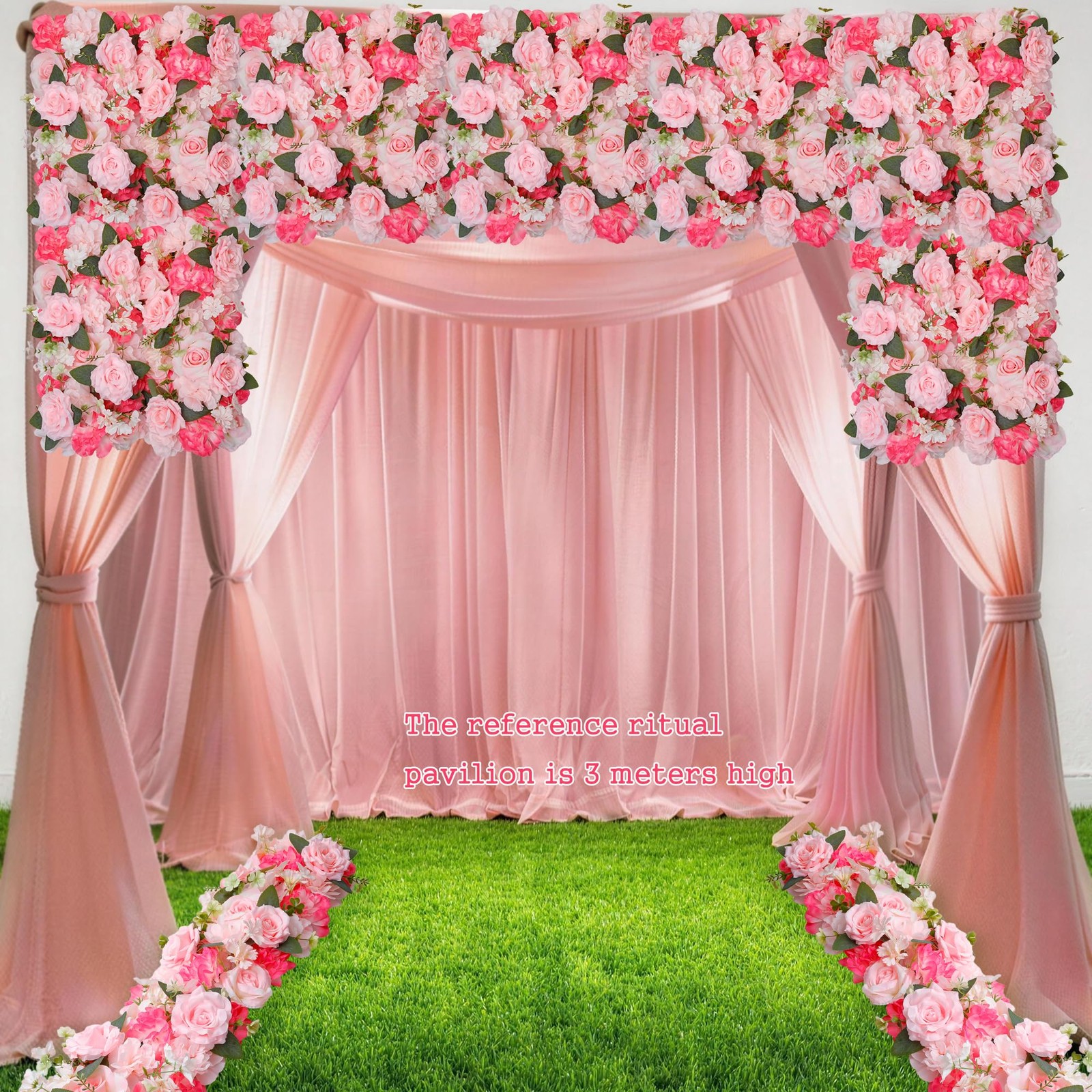 Pack of 10 Wedding Arch Decorations, 20.47 inch Artificial Flower Table Cente…
