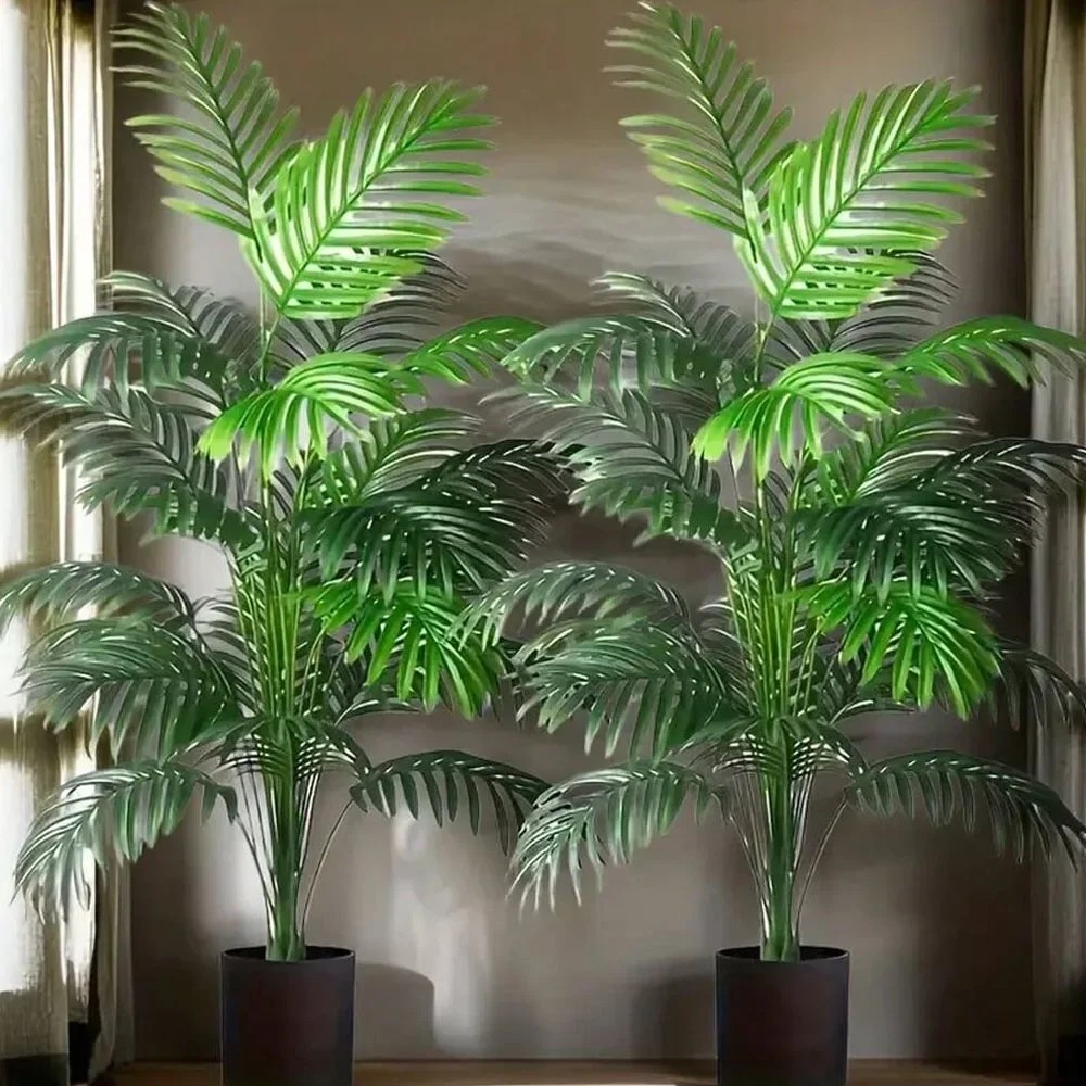 36 Leaves Areca Palm Artificial Plant Large Realistic Indoor Outdoor Decor