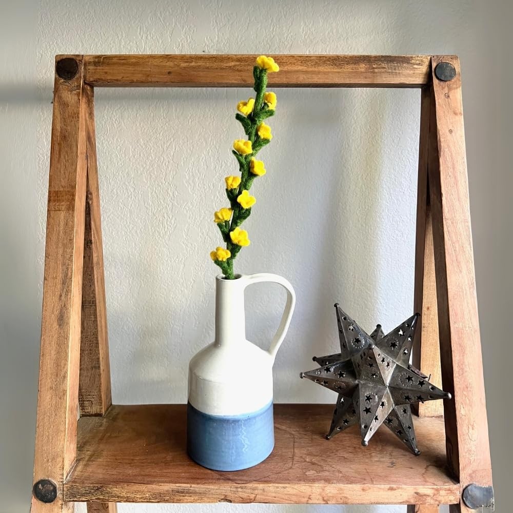 Handmade Felt Flowers for Decoration Felt Fillers & Flowers Bouquets (Cherry …