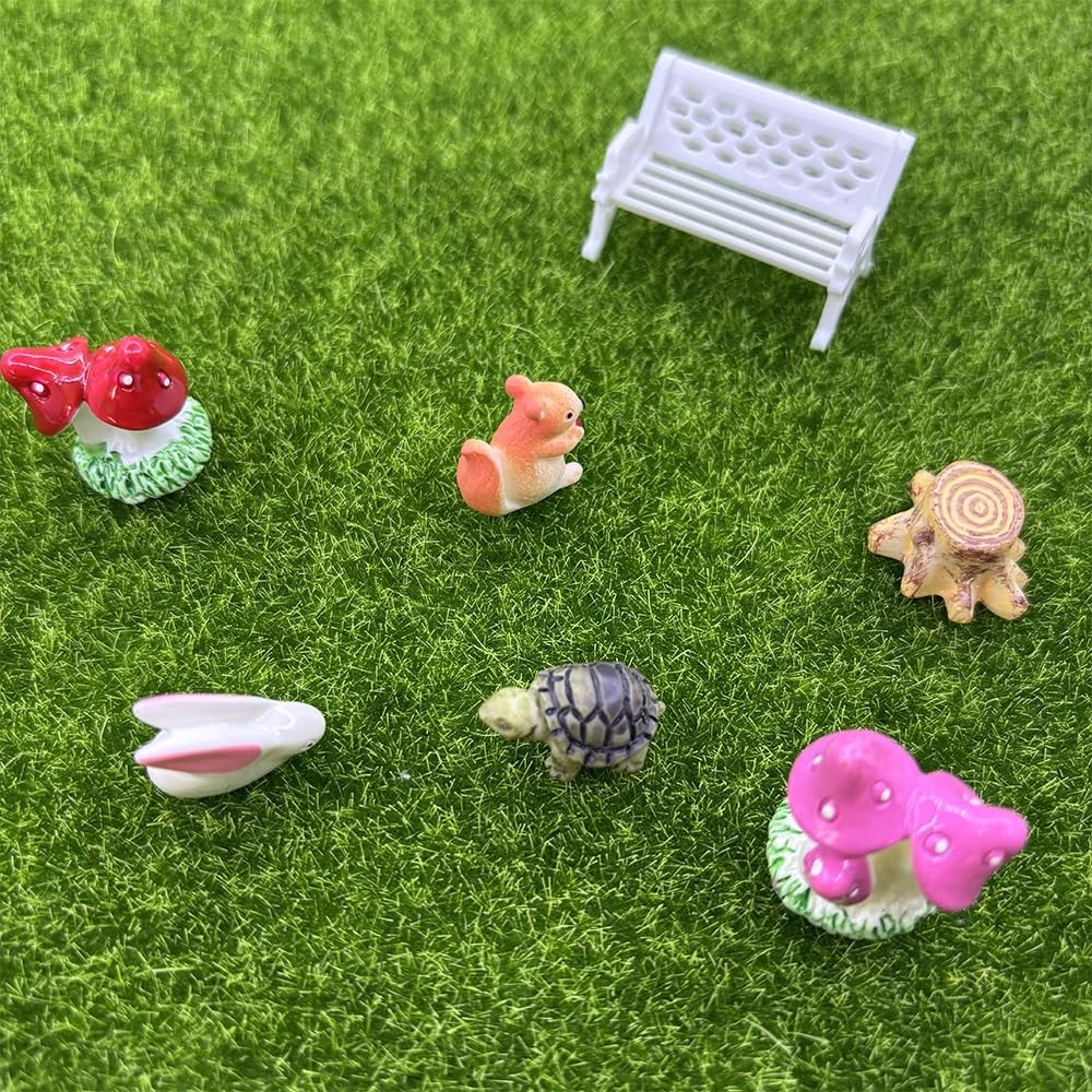 6×6 Inches Artificial Grass for Miniature Crafts Decorations Miniature