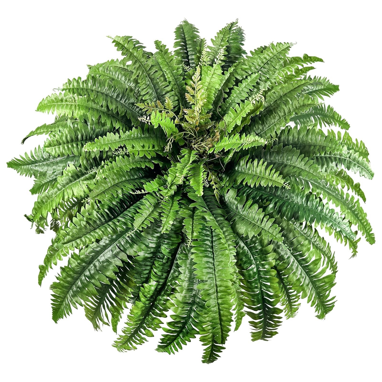 Large Artificial Ferns – 98 Fronds Realistic Faux Greenery for Home & Garden Dec